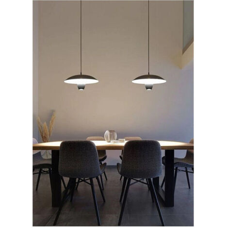 Lampe à Suspension Led Moderne 11w 880lm Blanc Noir Lumière Chaude Ip20 Lp-64 Noir (1/4)