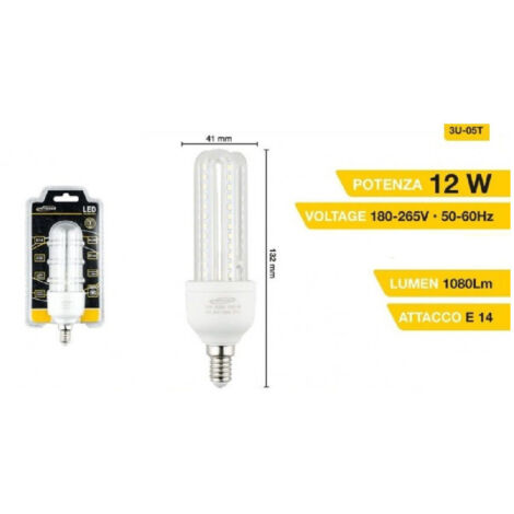 Ampoule Led 3u E14 12w Lumière Froide 6500k Naturelle 4000k Lumière Chaude 3000k 72d 3u05t (1/2)