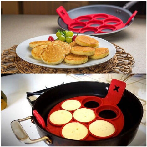 Moule à Crêpes En Silicone Moule à Crêpes Antiadhésif Poêle à Omelette (1/5)