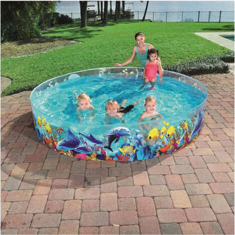 Piscine Pvc Rigide Enfant 3 Ans + Fantaisie Marine 244x46cm 55031