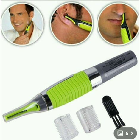 Rasoir épilateur 6 En 1 Pour Le Nez, Le Cou Et Les Oreilles, Fonctionnant Sur Piles