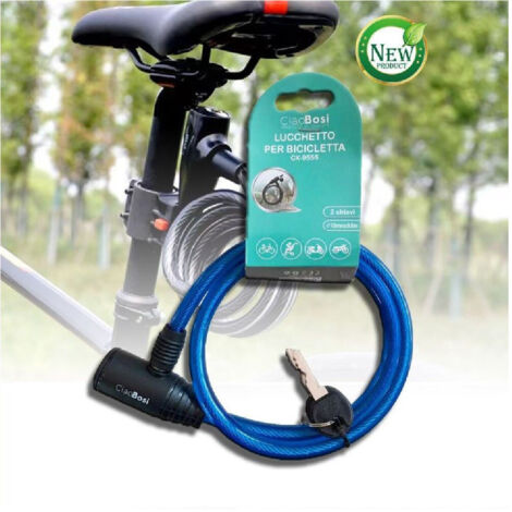 Chaîne Anti-vol Encastrée Vélo Vélo Scooter Moto 80cm 2 Clés Cx-9555 (1/3)