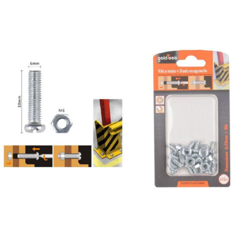 Set 13 Pz View Croce Tonda 6x10 Mm With Exagonal Daid M6 90973 (1/2)