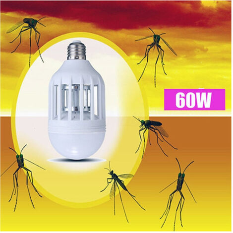 Mosquito Killer E27 Led Bulb With Blue Light Attire Et Electrocute Les Moustiques (1/3)