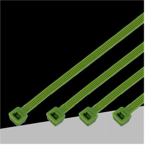 Définissez Les Pinces Auto-bloquantes De 100pz Autobloquant En Nylon Vert 4,8 Mm X 350mm 48-350-v (1/2)