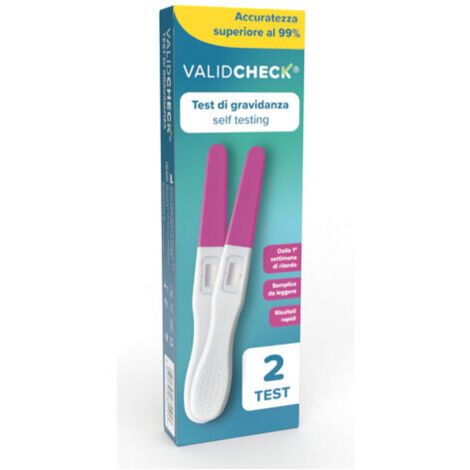 Validcheck Self Testing Incinta Bambino Confezione Da 2 Pezzi (1/2)
