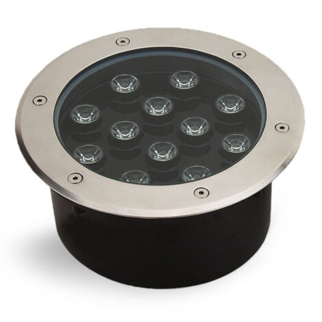 Spotlight 12w 12 Led Phare De Plancher Blandé Jardin Blanc Porté Ip68 (1/5)
