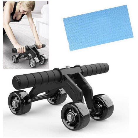 équipement Des Fonds Addominels Petto Glutei Spalle 4 Ruote + Tappetino Fitness (1/2)