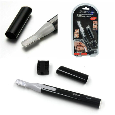 Mini Rasoir Tondeuse Pour Barbe Nez Moustache Pattes Oreilles Gm-518 (1/5)