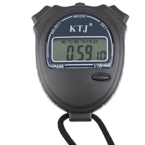 Chronographe Digital Avec écran Lcd Pro Sport Fitness Gym Ta228 (1/5)