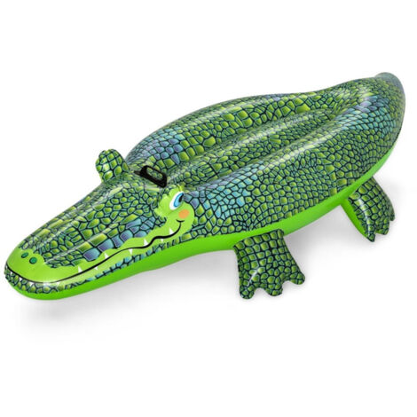Flotteur Gonflable Enfant Crocodile 152x71cm Avec Poignée 41477 (1/5)