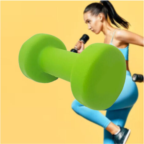 Haltère Simple En Vinyle De 4 Kg Pour Salle De Musculation à Domicile (1/3)