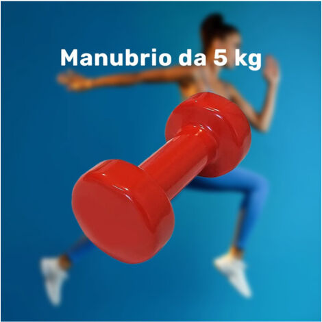 Haltère Simple En Vinyle De 5 Kg Pour Salle De Gym à Domicile (1/2)
