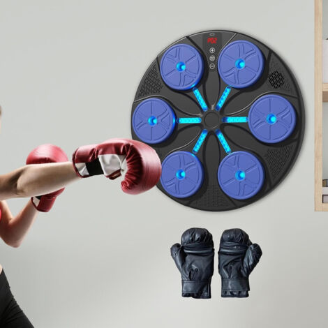 Nuova macchina da boxe musicale Smart Bluetooth montata a parete Music Boxing Trainer Gym Home Boxe elettronico Attrezzatura per punzonatura bersaglio