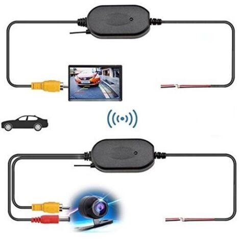 Kit Rca Sans Fil Pour Caméra De Recul émetteur Vidéo Récepteur 2.4gh (1/4)