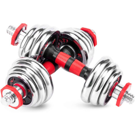 Jeu D'haltères Modulaires Réglables En Acier 15 Kg Tot (1/2)