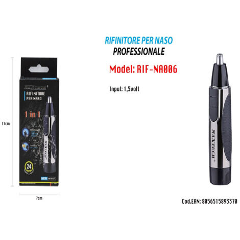 Rif-na006 Rasoir Homme Tondeuse Nez-oreille Maxtech