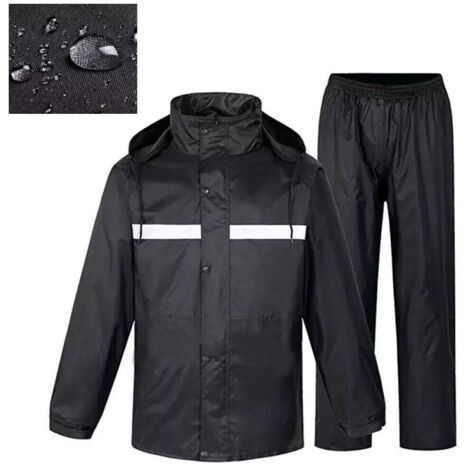 Combinaison De Pluie Imperméable Complète Avec Veste Et Pantalon Taille L Xxl    Le