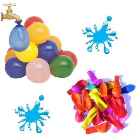 Pack 100 Ballons D'eau Ballons D'eau Fête Mer Plage (1/2)