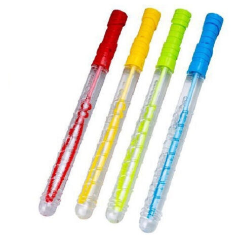 Set 2 Pcs Tube à Bulles De Savon 70ml Baguette 4 Couleurs Assorties 6560014 (1/2)