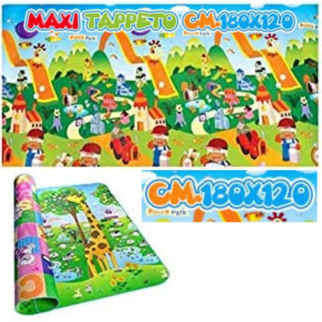 Tapis De Jeu Double Face Pour Enfants Maxi Size Xeva Foam Mat 120x180cm (1/3)