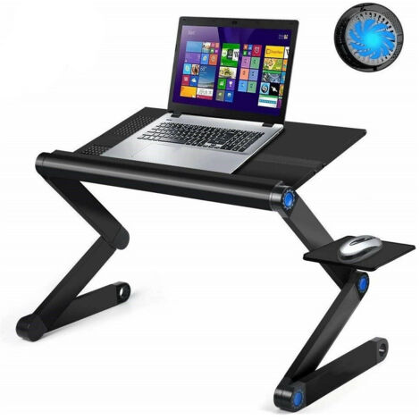 Table Pc Support Pliant Pour Ordinateur Portable Ventilateur Usb 18cm Q-zj187 (1/5)