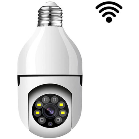 Caméra Vidéo De Surveillance Intérieure Ip Cam 360° Wifi E27 Jt8177 (1/5)