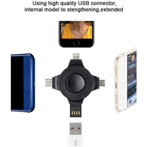 Chargeur De Téléphone Mobile 4 En 1 Recharge Usb Universelle Multifonction (1/5)
