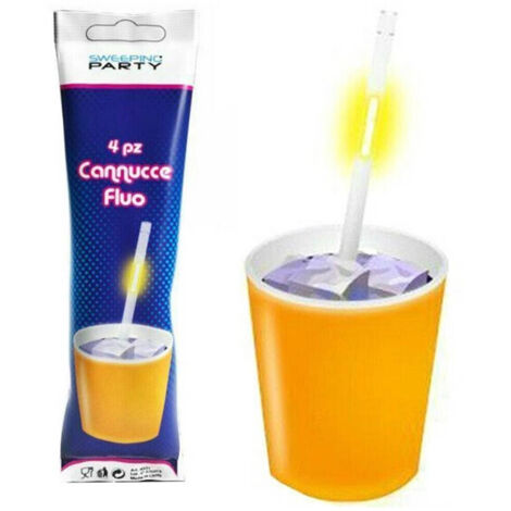 Kit 24 Pièces Pailles De Fête Fluorescentes Concerts Starlight (1/2)
