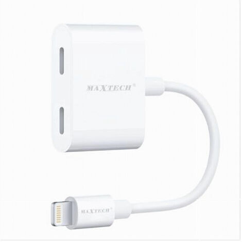 Double Adaptateur Lightning Chargeur Audio Ipod Ipad Iphone Ad-ip04 (1/3)
