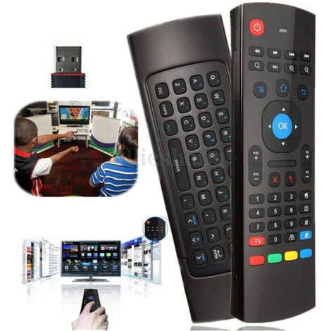 Souris Et Clavier à Distance Pour La Boîte à Télévision Android Mx 3 U5e7 2.4ghz Sans Fil (1/5)