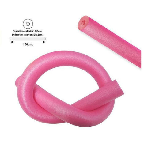 Tuyau Flottant Pour Piscine ø6x150cm Rose Pour Jeux D'eau Exercices 062899d (1/5)
