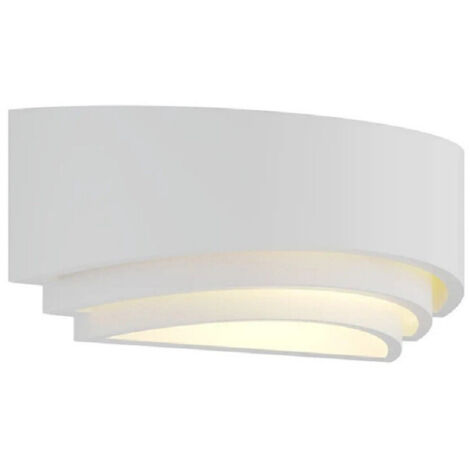 Applique Murale En Plâtre Ultra Moderne Demi-lune Lampe Haut Et Bas Douille R7s Gs-e71 (1/5)