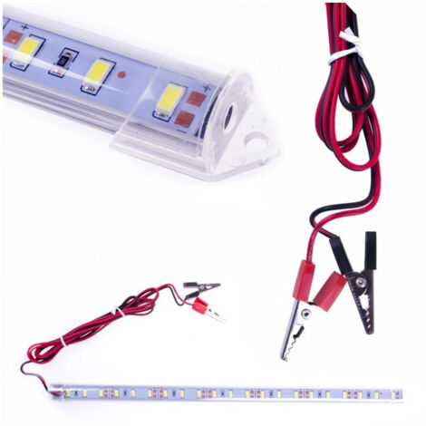 Barre De Profil Led 12v 11w Lumière Blanche Froide 6500° K Pour Voiture Camping-car Moto Tuning (1/5)