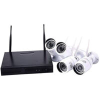 Kit Videosorveglianza Hd Nvr Wifi 4 Canali With 4 Telecaming Incluse Ahd 1.3 Mp