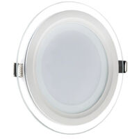 Pannello Led Slim Tondo Incasso Cornice Vetro 24w Cct 4000k 3000k 6500k P205e-t3c