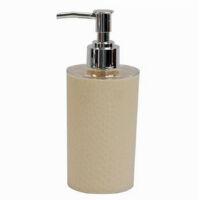 Dispenser Sapone Liquido Bagno Per Lavandino Beige Accessori Arredo Bagno 79789