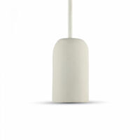 Lampadario Portalampada Pendente Lampada A Sospensione Colore Bianco Vt-7668