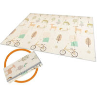 Tappeto Da Gioco Per Bambini Neonato Xpe Schiuma Pieghevole Portabile 180x200 Cm