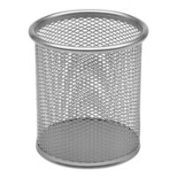 Portapenne Tondo Da Scrivania Metallo Rete 8.5x10 Porta Penne Ufficio Scrivania