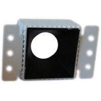 Porta Faretto Da Incasso Lampadine Led Gu10 7watt Per Controsoffitto Cartongesso Noir-carré -