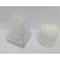 Bougie Blanc Effet Perle 6.5x7cm Bougie De Mariage Bonds De Mariage