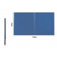 Rotolo Pellicola For Finestre Oscurante Blu 150 X 50 Cm Adesiva Vetro 70871