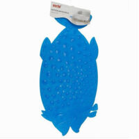 Tapper Tappetino Pesce Celeste Antiscivolo Vasca Bagno Doccia 74x36cm 59617