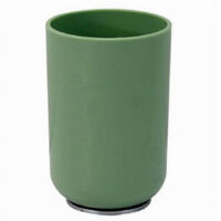 Bicchiere Porta Spazzolini Dentifricio Verde Silver Accessori Arredo Bagno 79876
