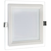 Pannel Led Slim Quadrato Incasso Cornice Vetro 18w Cct 3000k 6500k 4000k P165e-q3c