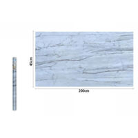 Rotolo Pellicola Adesiva Per Parete Effetto Marmo Bianco 45cm X 2mt Furniture 71254
