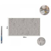 Rotolo Adesivo Alluminium 40cmx3mt Per Cassetti Mobili Armadi Parati Cucina 70503