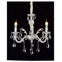 Classic Company Lampadario 3 Bracci Attacco E14 Vetro Effetto Cristallal A01-3