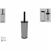 Portascopino Porta Scopino Bagno Wc Toilette Satinato Con Scopino Completo